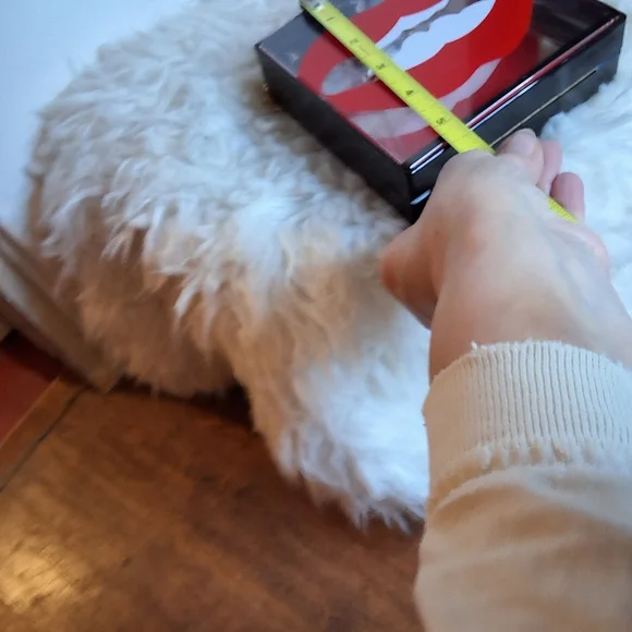 Acrylic Lip Clutch Bag Red Lips Pop Art Crossbody Gold Chain Statement Novelty P - Picture 6 of 9